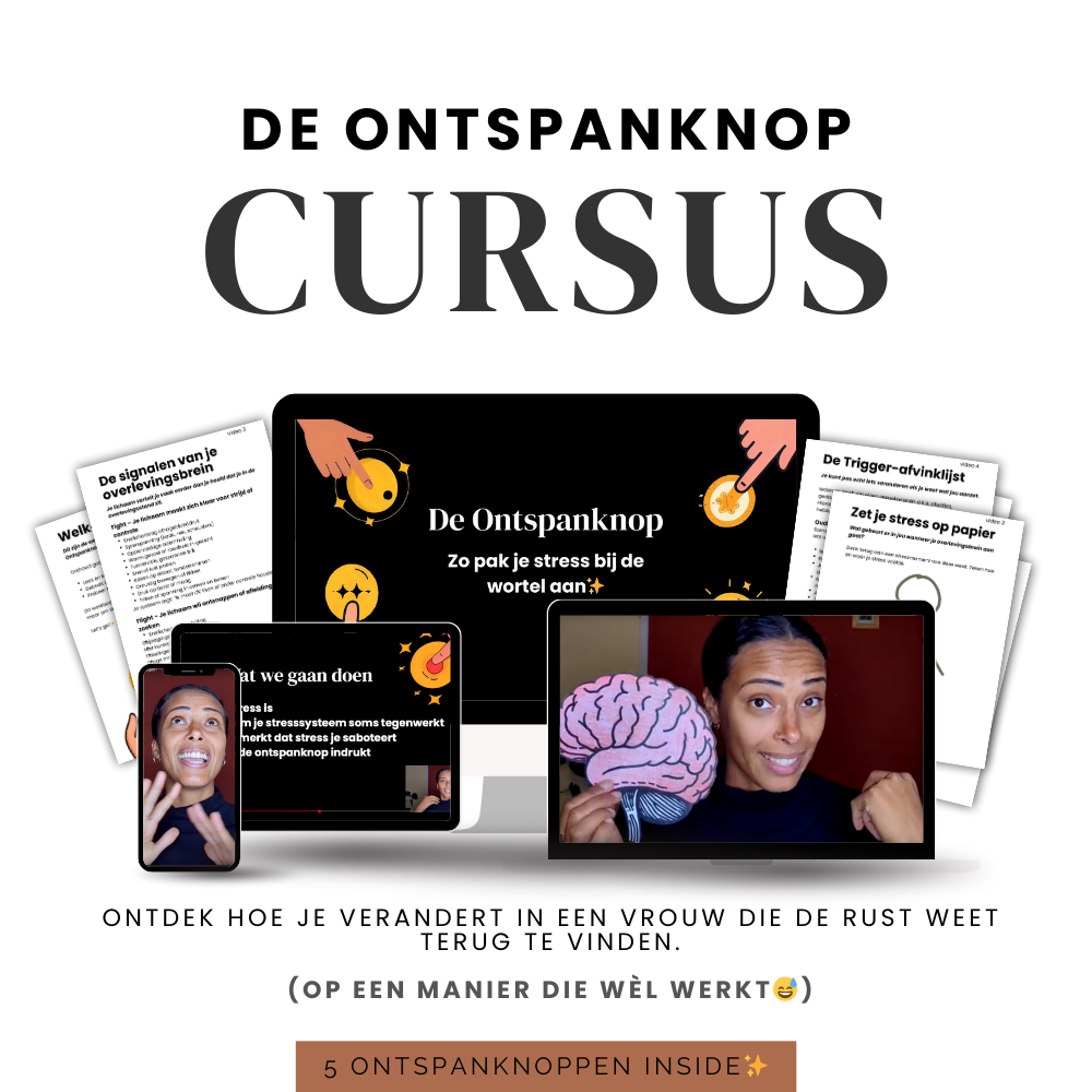 Ontspanknop videocursus om te leren om wèl effectief ontspanningsoefeningen toe te passen